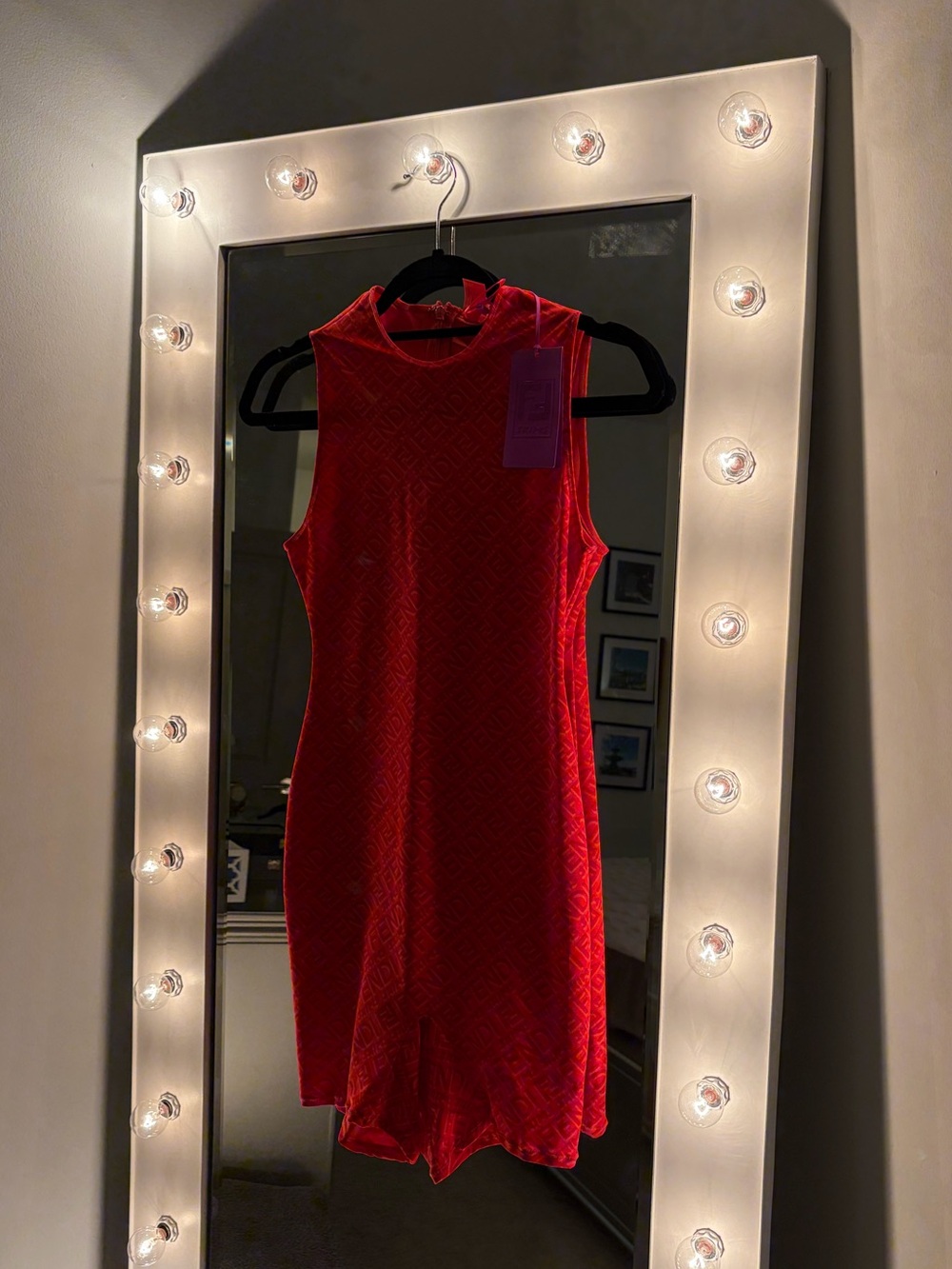 NWT Fendi SKIMS Red Romper Bodysuit